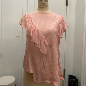 Top shop asymmetry ruffle top